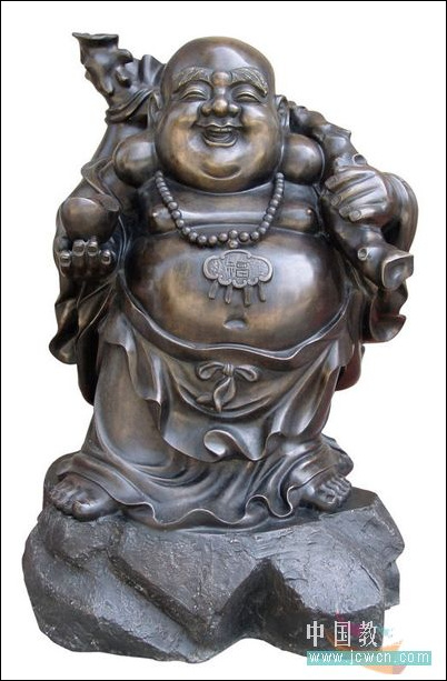 Photoshop教程：玩魔术，铜佛变玉佛