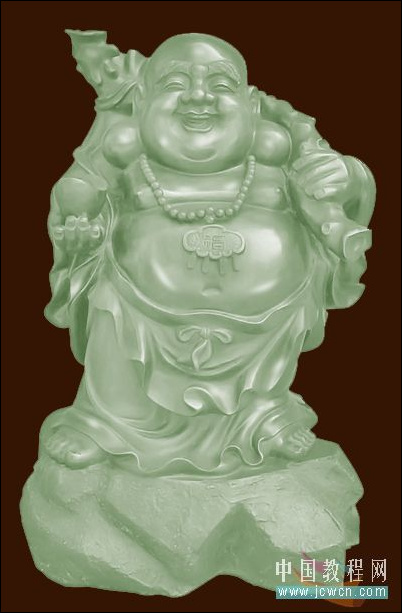 Photoshop教程：玩魔术，铜佛变玉佛