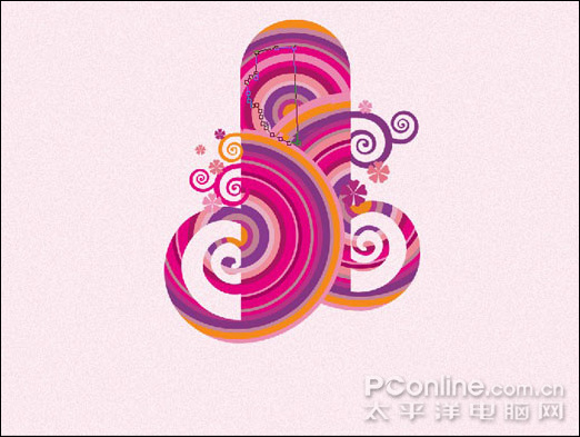 photoshop cs4 矢量风格太平洋女性视觉