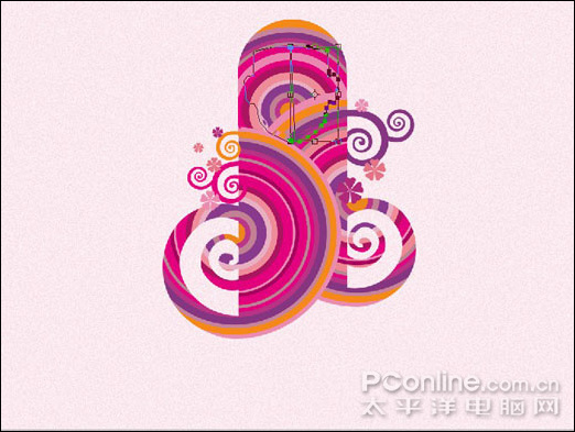 photoshop cs4 矢量风格太平洋女性视觉