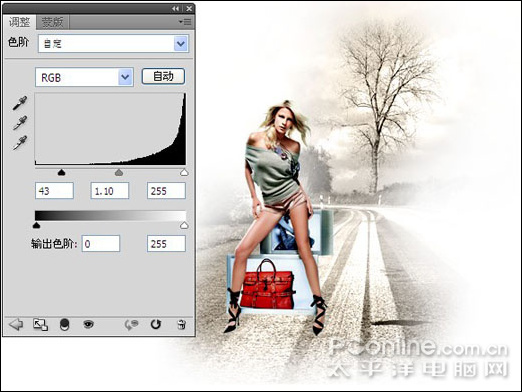photoshop cs4 时尚女性主题宣传海报