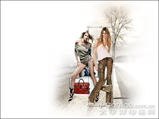 photoshop cs4 时尚女性主题宣传海报