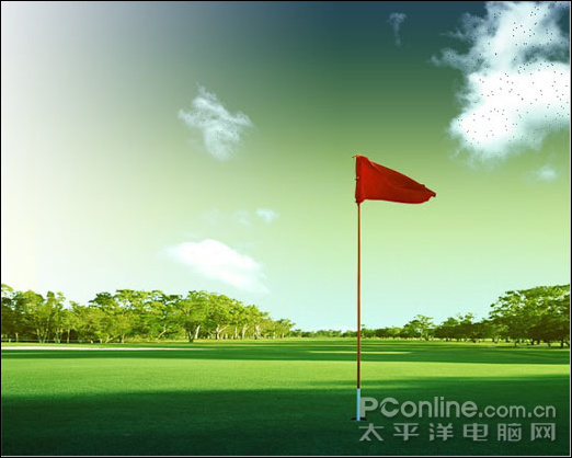 photoshop cs4 制作太平洋杯高尔夫邀请