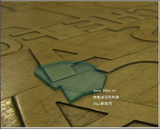 PS制作真实感立体玻璃碎片