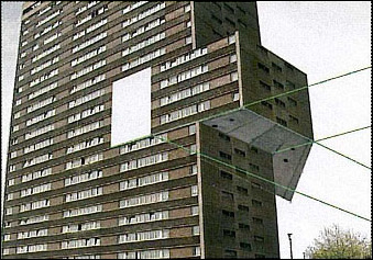 在photoshop中切割大楼