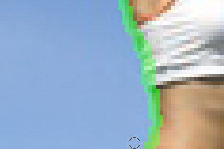 Photoshop制作跳出相框的MM