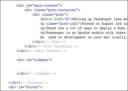 PS把PSD网站模板切图为XHTML CSS的网页