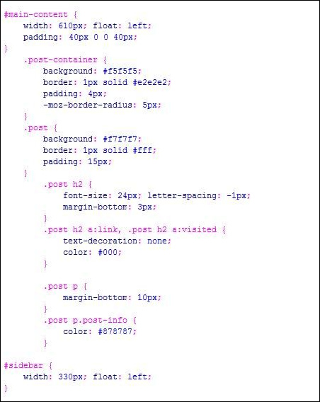 PS把PSD网站模板切图为XHTML CSS的网页