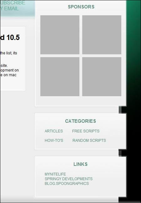 PS把PSD网站模板切图为XHTML CSS的网页