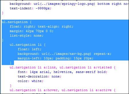 PS把PSD网站模板切图为XHTML CSS的网页