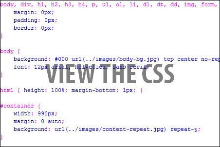 PS把PSD网站模板切图为XHTML CSS的网页
