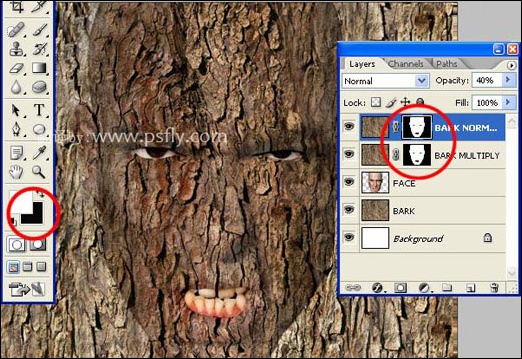 Photoshop合成科幻片中的树人魔怪
