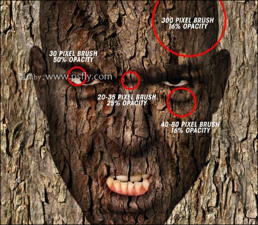 Photoshop合成科幻片中的树人魔怪