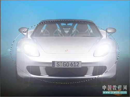 Photoshop模拟逼真汽车氙气灯光