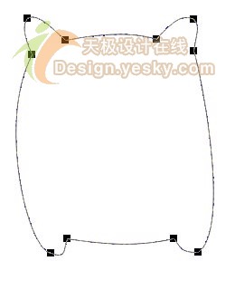 用CorelDraw绘可爱黑白猪图案（图五）