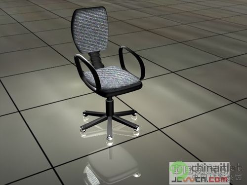 3D初级教程--打造一张逼真转椅