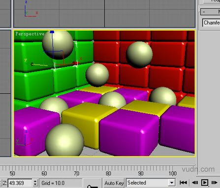 3ds max制作彩块和亮球球
