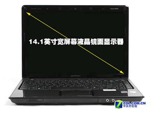 搭载45纳米处理器 惠普V3814TU本首测 搭载45纳米处理器 惠普V3814TU本首测