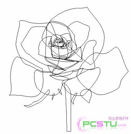 Illustrator渐变网格工具绘玫瑰花(图三)