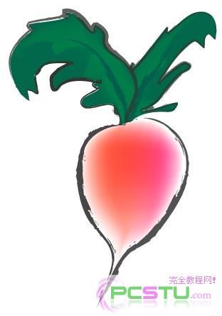 AdobeIllustrator绘制萝卜（图十）