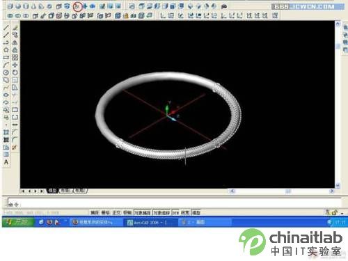 用AutoCAD绘制三维弹簧_天极设计在线整理