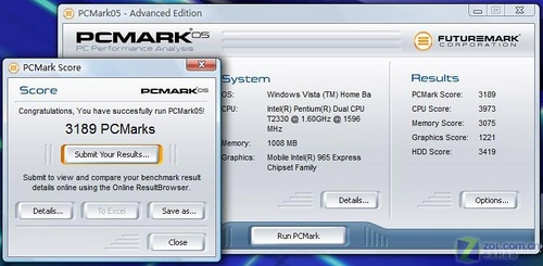 4999元双核1GB Acer 4620Z明星本评测 