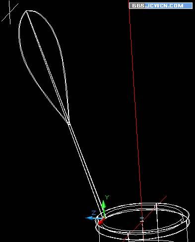 AutoCAD三维建模制作立体羽毛球_天极设计在线整理