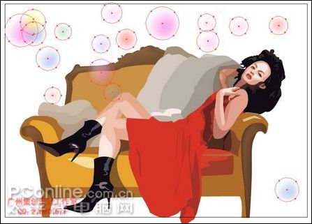 Illustrator绘制商业美女插画教程