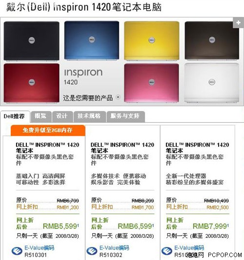 十年难得一遇!戴尔Inspiron返现促销