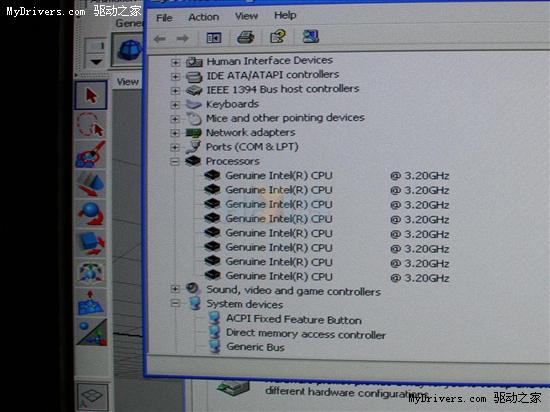 Nehalem现场展示:四核心八线程、3.2GHz