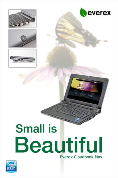 新相册：Everex全新CloudBook Max UMPC 