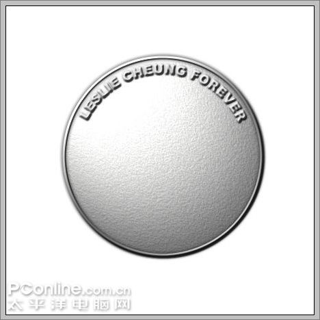 Photoshop打造张国荣纪念银币