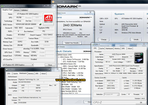 內建顯示超頻 1370MHZ - ( GA MA78G DS3H ) 