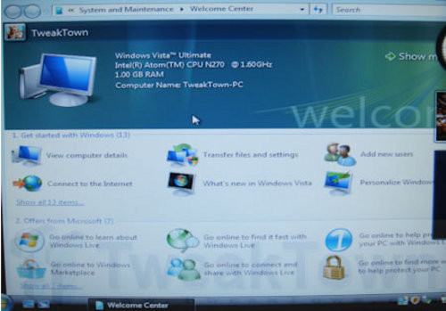 国外网友在10英寸易PC装Vista 顺利运行 