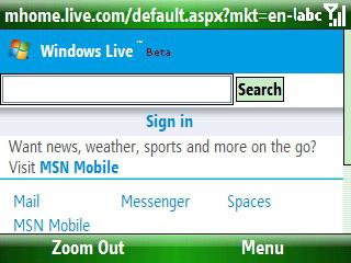 Windows Live Mobile主页全新改版