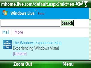 Windows Live Mobile主页全新改版