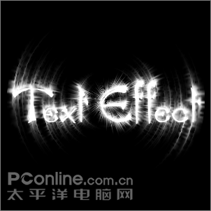 Photoshop极坐标打造放射文字效果 Photoshop极坐标打造放射文字效果