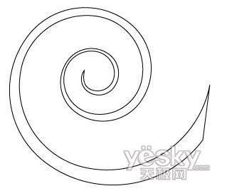 Illustrator巧绘矢量螺旋形状_中国教程网_www.jcwcn.com