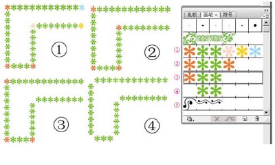 Illustrator图案画笔做花边的方法和技巧_中国教程网_www.jcwcn.com