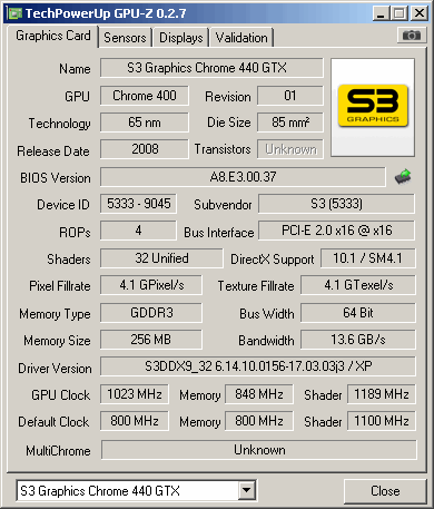 S3最新力作!Chrome 440GTX超详细评测
