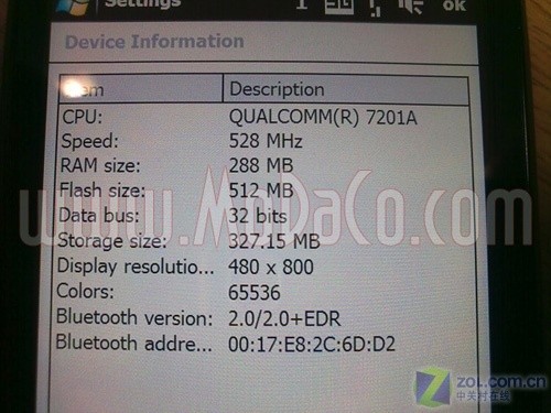 500万像素WVGA HTCTouchHD真机图片泄密 500万像素WVGA HTCTouchHD真机图片泄密