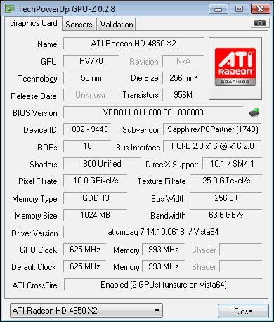 直面GTX 280:Radeon HD 4850 X2性能详测