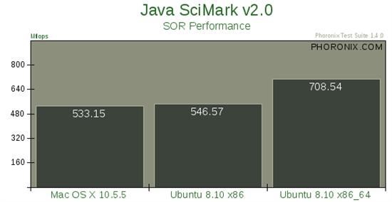Mac OS X 10.5、Ubuntu 8.10性能大比拼