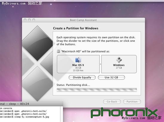 Mac OS X 10.5、Ubuntu 8.10性能大比拼