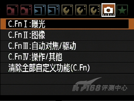 佳能EOS 5D Mark II的自定义菜单项增加到了25项