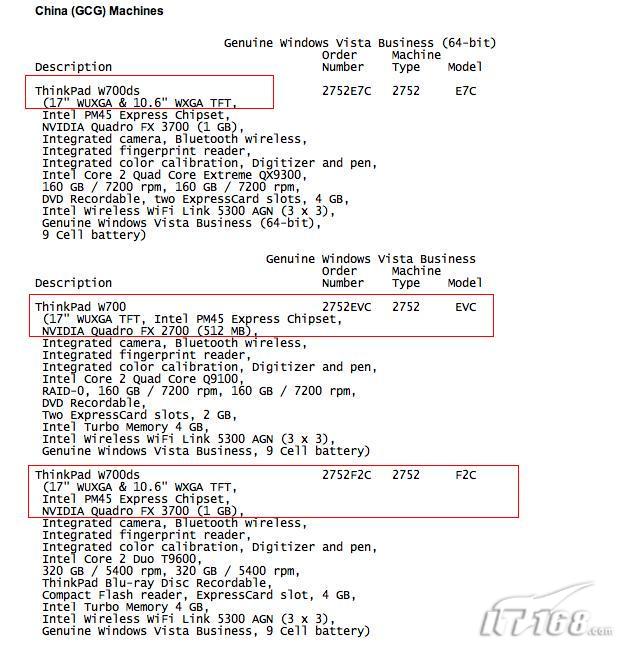 美网定制的W700dc配置
