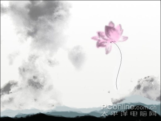 Photoshop教程:水墨荷花特效表现 Photoshop教程:水墨荷花特效表现
