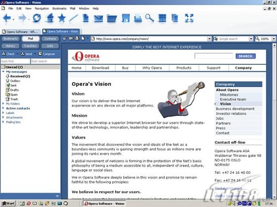 Opera 9第一预览版