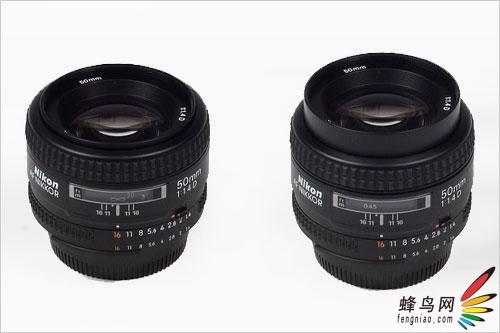 尼康标头PKAF-S50/1.4G对比AF50/1.4D