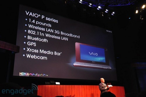 CES09：索尼VAIO P本售价900美元(图) 